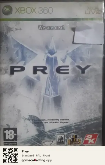 Prey Xbox 360, PAL box front