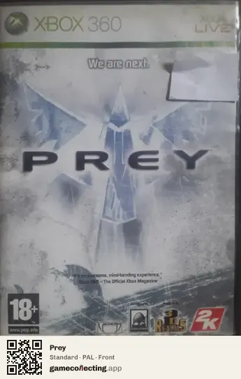 Prey Xbox 360, PAL box front