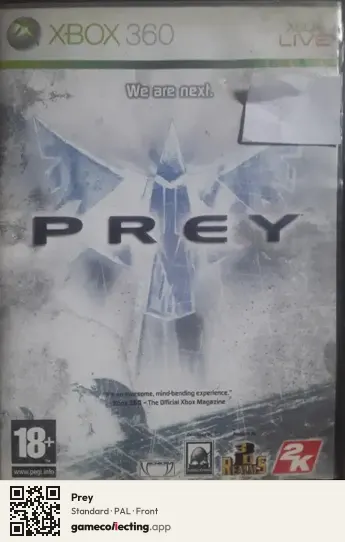 Prey Xbox 360, PAL box front