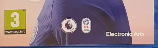 FIFA 22, the PEGI square on its front