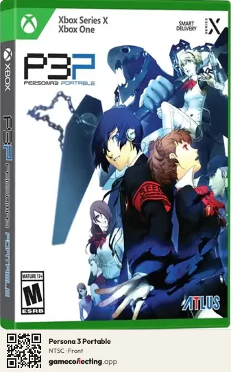 Persona 3 Portable Xbox Series X, NTSC box front