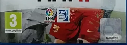 FIFA 11, the PEGI square on its front