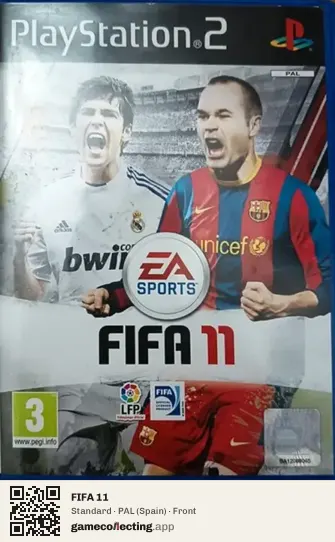 FIFA 11 PlayStation 2, Spain box front