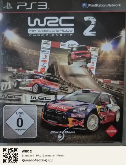 WRC 2 PlayStation 3, Germany box front