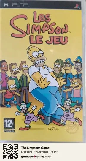 The Simpsons Game PlayStation Portable, France box front