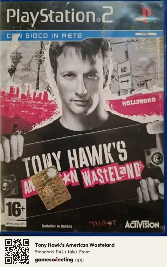 Tony Hawk's American Wasteland PlayStation 2, Italy box front
