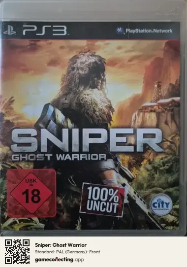 Sniper: Ghost Warrior PlayStation 3, Germany box front