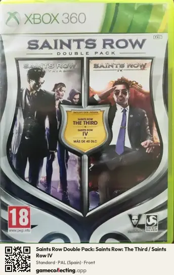 Saints Row Double Pack: Saints Row: The Third / Saints Row IV Xbox 360, Spain box front