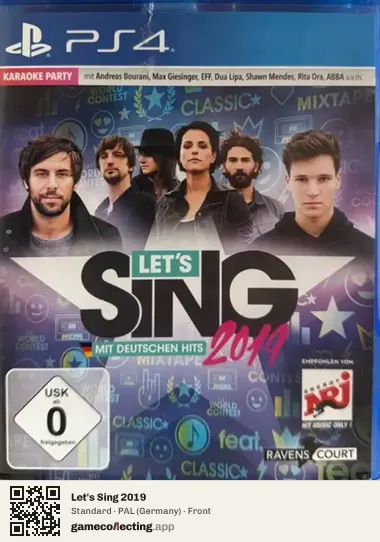 Let's Sing 2019 PlayStation 4, Germany box front