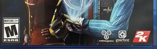 Tales from the Borderlands, the ESRB box on its front
