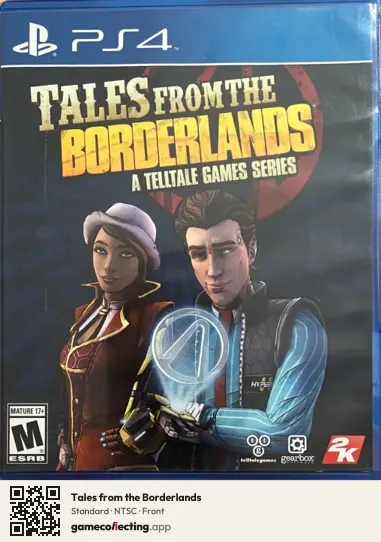 Tales from the Borderlands PlayStation 4, NTSC box front