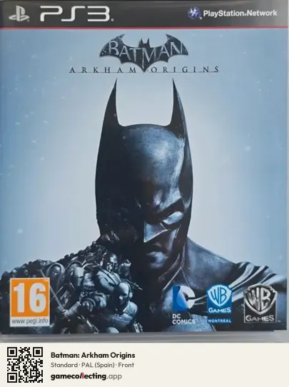Batman: Arkham Origins PlayStation 3, Spain box front