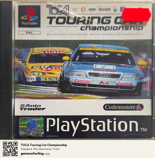 TOCA Touring Car Championship PlayStation, Germany box front