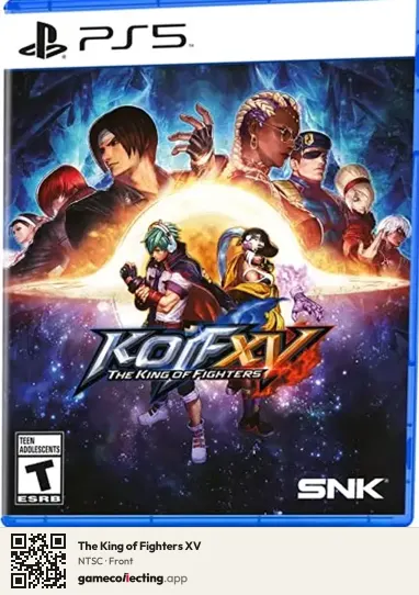 The King of Fighters XV PlayStation 5, NTSC box front