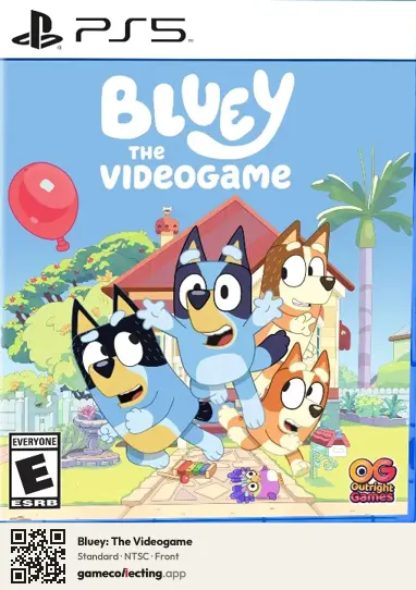 Bluey: The Videogame PlayStation 5, NTSC box front