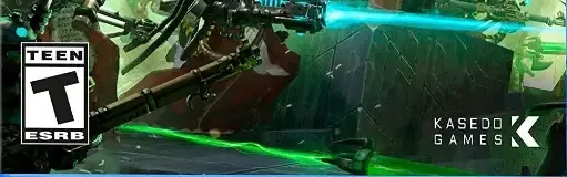 Warhammer 40,000: Mechanicus, the ESRB box on its front