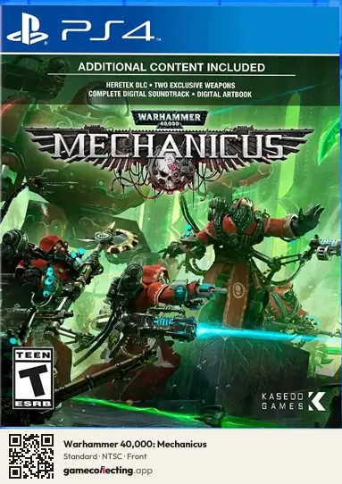 Warhammer 40,000: Mechanicus PlayStation 4, NTSC box front