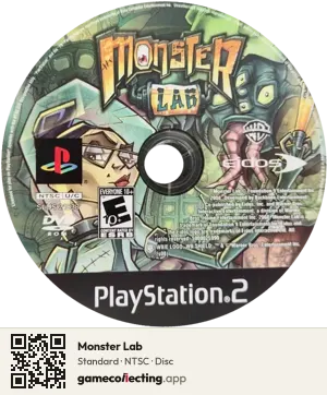 Monster Lab PlayStation 2, NTSC disc