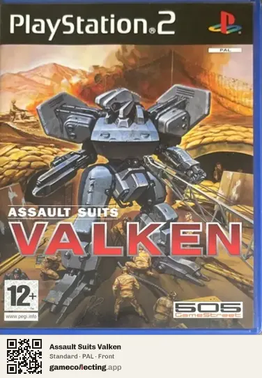Assault Suits Valken PlayStation 2, PAL box front
