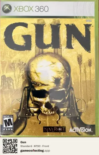 Gun Xbox 360, NTSC box front