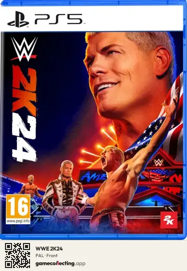 WWE 2K24 PlayStation 5, PAL box front
