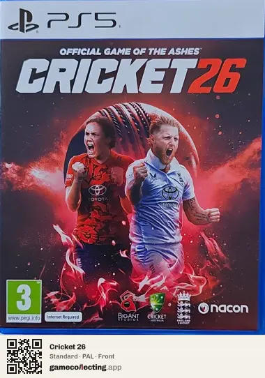 Cricket 26 PlayStation 5, PAL box front