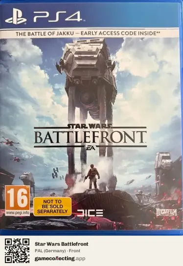 Star Wars Battlefront PlayStation 4, Germany box front