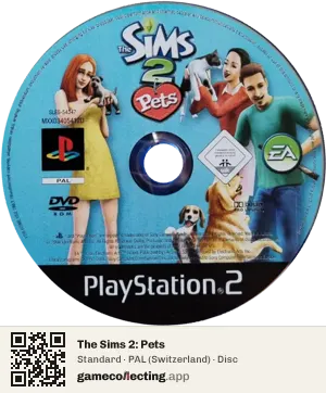 The Sims 2: Pets PlayStation 2, PAL disc