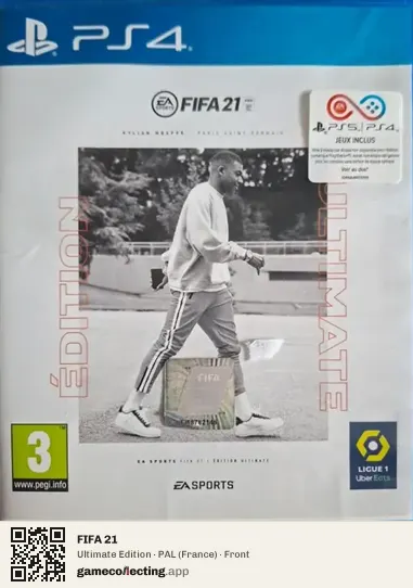 FIFA 21 PlayStation 4, France box front