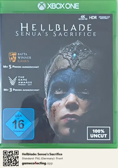 Hellblade: Senua's Sacrifice Xbox One, Germany box front