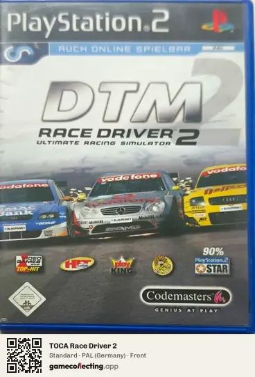 TOCA Race Driver 2 PlayStation 2, Germany box front