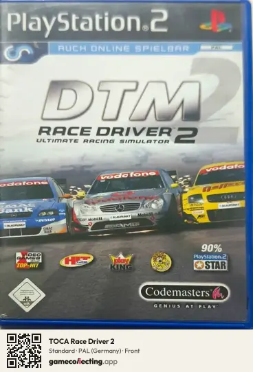 TOCA Race Driver 2 PlayStation 2, Germany box front