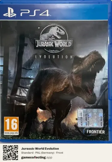 Jurassic World Evolution PlayStation 4, Germany box front