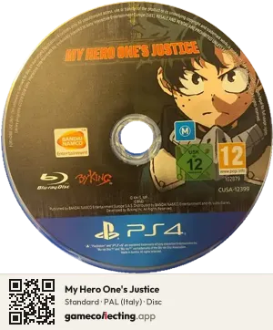 My Hero One's Justice PlayStation 4, PAL disc
