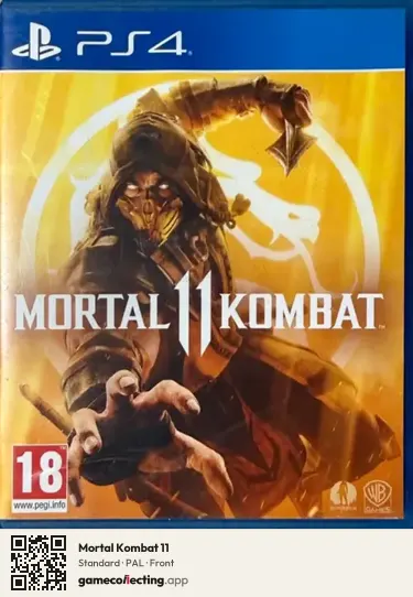 Mortal Kombat 11 PlayStation 4, PAL box front