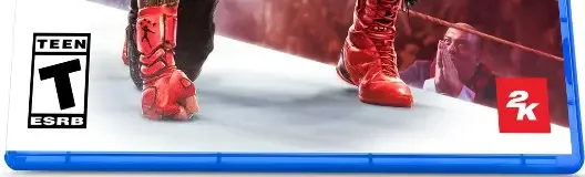 WWE 2K25, the ESRB box on its front