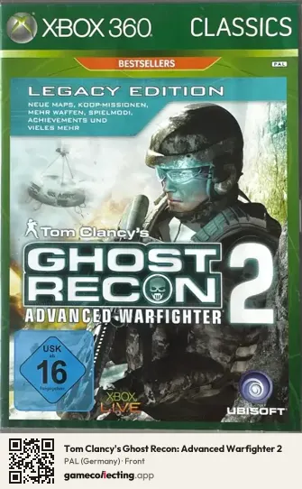 Tom Clancy's Ghost Recon: Advanced Warfighter 2 Xbox 360, Germany box front