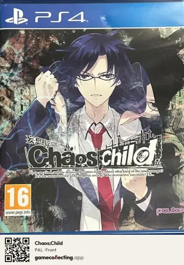 Chaos;Child PlayStation 4, PAL box front