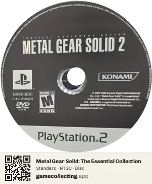 Metal Gear Solid: The Essential Collection PlayStation 2, NTSC disc