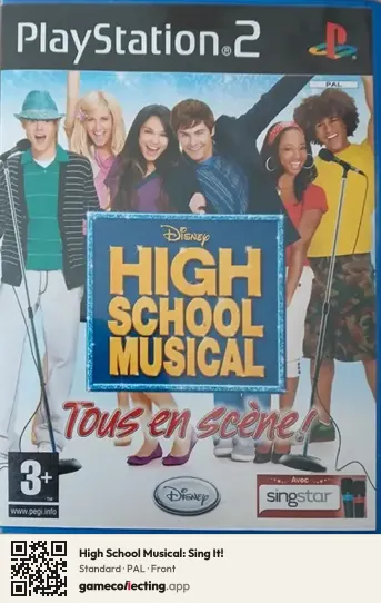 High School Musical: Sing It! PlayStation 2, PAL box front