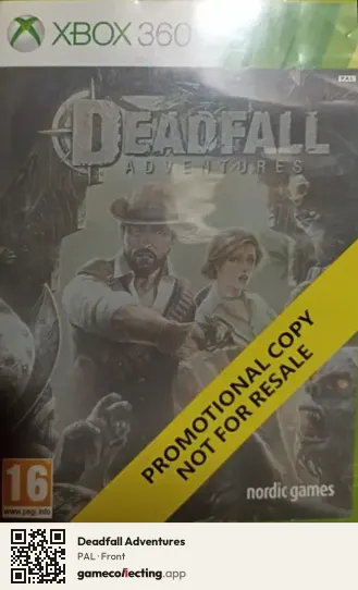 Deadfall Adventures Xbox 360, PAL box front