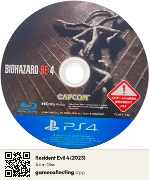 Resident Evil 4 (2023) PlayStation 4, Asia disc