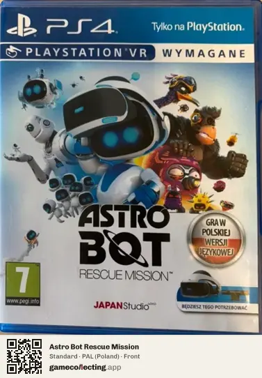 Astro Bot Rescue Mission PlayStation 4, Poland box front