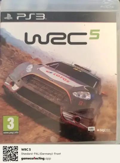 WRC 5 PlayStation 3, Germany box front