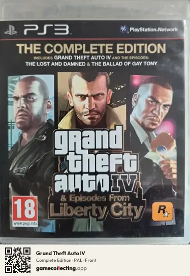 Grand Theft Auto IV PlayStation 3, PAL box front