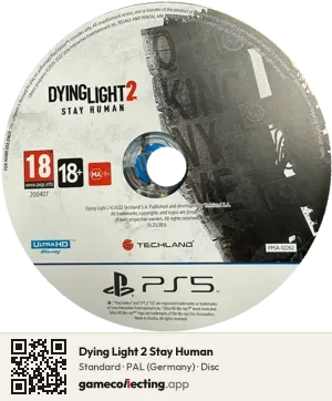 Dying Light 2 Stay Human PlayStation 5, PAL disc