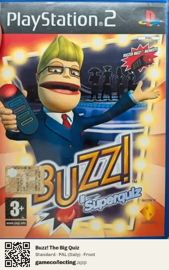 Buzz! The Big Quiz PlayStation 2, Italy box front
