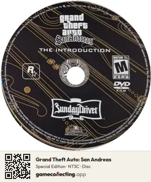 Grand Theft Auto: San Andreas PlayStation 2, NTSC disc