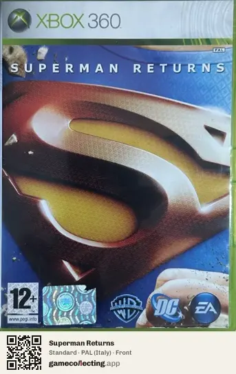 Superman Returns Xbox 360, Italy box front