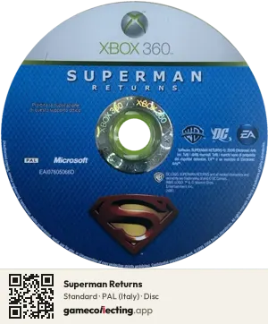 Superman Returns Xbox 360, PAL disc